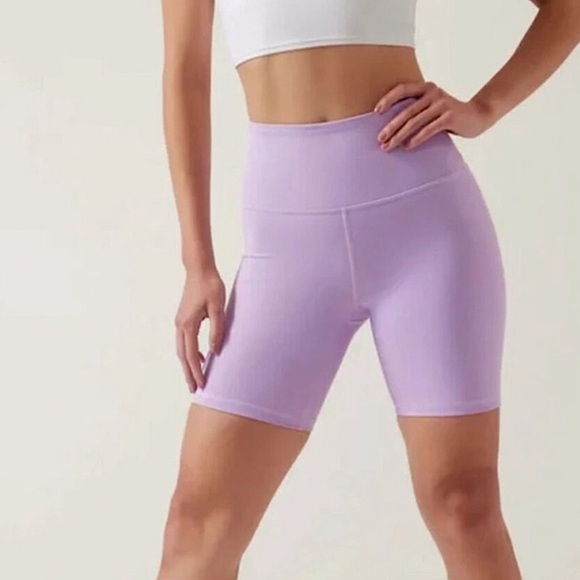 🆕 Eleven by Venus Williams | Wave Length Biker Shorts Wisteria Lavender Sz Large - Picture 1 of 4